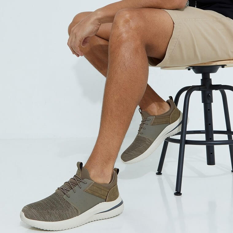 SKECHERS DELSON 3 SHOES 210238ID-KHK